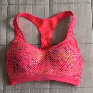 Hot pink VSX Sports Bra. Rarely worn!